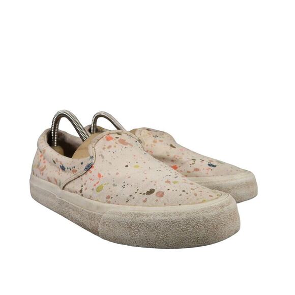 Madewell Shoes Womens 8.5 Sneaker Sidewalk Slip On Paint Splatter Comfort Casual - Picture 1 of 13